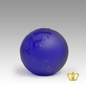 Personalized-blue-crystal-globe-for-desktop-customized-with-your-name-designation-logo