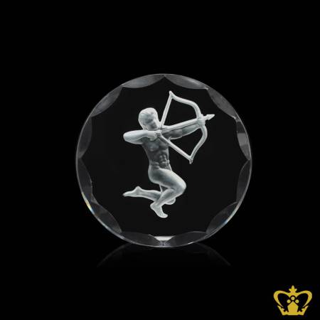 Handcrafted-crystal-paper-weight-customized-text-logo