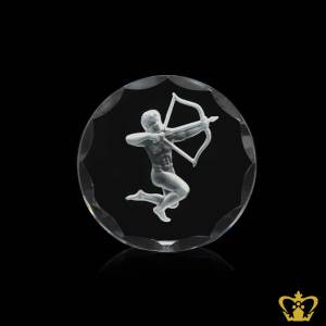 Handcrafted-crystal-paper-weight-customized-text-logo