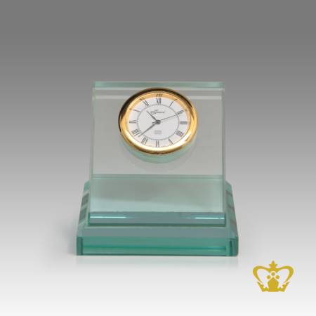 Personalized-crystal-plaque-with-clock-for-desktop-customized-with-your-name-designation-logo