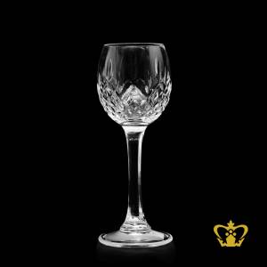 Crystal-sherry-glass-with-long-stem-and-handcrafted-Stuart-cuts-on-the-goblet