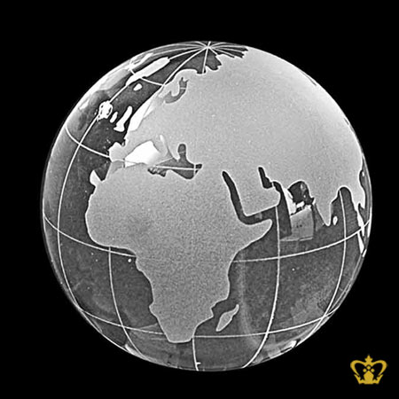 Personalize-desktop-item-crystal-globe-customized-text-logo