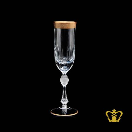 MZR-CHAMPAGNE-GLASS-18CL-GOLD-BORDER