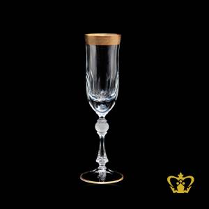 MZR-CHAMPAGNE-GLASS-18CL-GOLD-BORDER