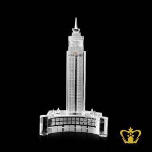 Masterpiece-Crystal-Replica-of-a-Building-with-Crescent-Shape-Base