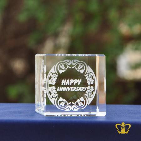 Cube-Laser-Engraved-Text-Happy-Anniversary-Wedding-Day-Gift-2d-3d-Customized-Personalized-Text-Word-Engrave-Etched-Printed-Gift-Special-Occasion-For-Her-For-Him-Valentines-Day-Wedding