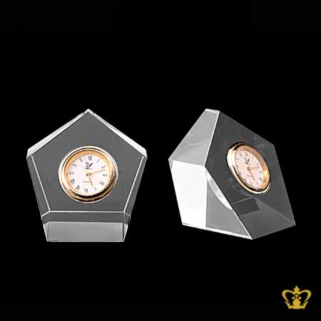Personalized-Crystal-Paper-Weight-With-Clock-For-Desktop-Customized-With-Your-Name-Designation-Log