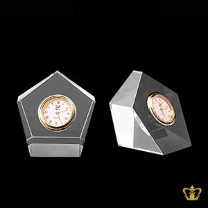 Personalized-Crystal-Paper-Weight-With-Clock-For-Desktop-Customized-With-Your-Name-Designation-Log
