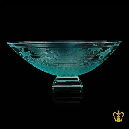 Versatile-green-crystal-bowl-engraved-with-horse-riding
