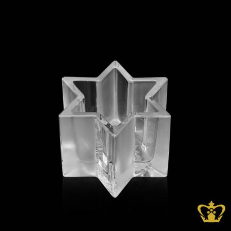 Personalized-star-shape-crystal-pen-holder-for-desktop-customized-with-your-name-designation-logo