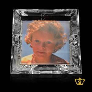Personalized-crystal-photo-frame-handcrafted-with-twirling-star-deep-leaf-cuts-for-desktop