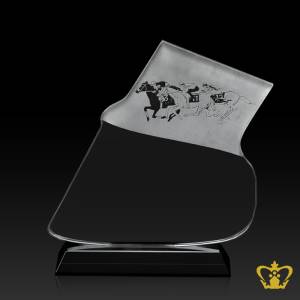 Personalized-Crystal-Horse-Hoof-Trophy-With-Black-Base-Customized-Logo-Text