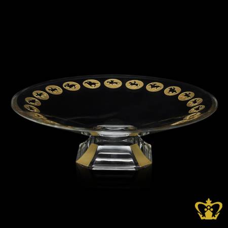 Crystal-bowl-with-horses-engraved-decorative-gift