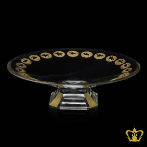 Crystal-bowl-with-horses-engraved-decorative-gift