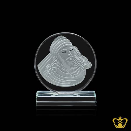 Crystal-Plaque-laser-engraved-Zoroaster-Zarathustra-Zoroastrianism-Mazdayasna-religious-souvenir-gift
