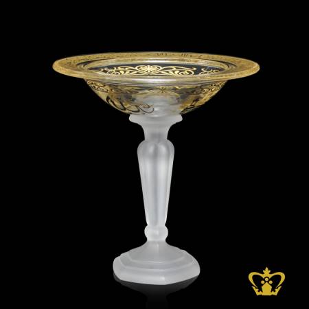 Footed-Crystal-Bowl-Arabic-word-Calligraphy-Allah-Kaaba-Al-Masjid-an-Nabawi-Muhammed-Sura-Al-Fatihah-Engraved-Islamic-Religious-Gift-Ramadan-Eid-Souvenir
