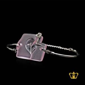 Apple-design-bracelet-silver-rhodium-plated-exquisite-jewelry-gift-for-her
