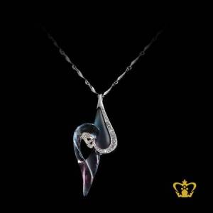 Silver-rhodium-plated-cherish-pendant-exquisite-jewelry-gift-for-her