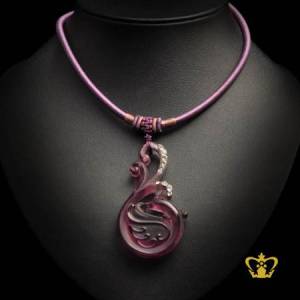 Purple-elegant-flying-phoenix-pendent-embellish-with-clear-crystal-stone-exquisite-jewelry-gift-for-her