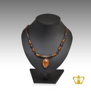 Amber-crystal-beads-lovely-necklace-alluring-gift-for-her