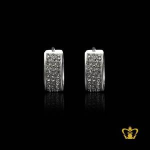 Sparkling-lovely-hoop-silver-earring-inlaid-with-crystal-diamond-charming-gift-for-her