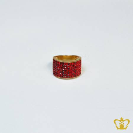 Classy-golden-ring-inlaid-with-sparkling-red-crystal-diamonds-elegant-gift-for-her