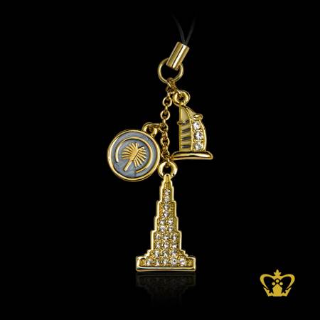 Burj-khalifa-world-famous-landmark-metal-mobile-strap-gift-tourist-souvenir