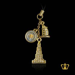 Burj-khalifa-world-famous-landmark-metal-mobile-strap-gift-tourist-souvenir