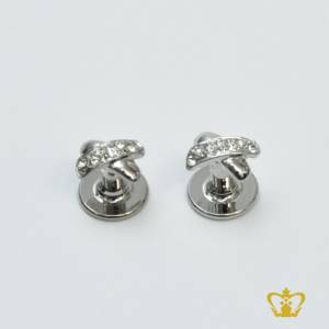 Metal-cufflink-embellished-with-crystal-diamond