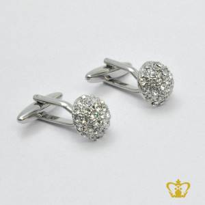 Metal-cufflink-embellished-with-crystal-diamond