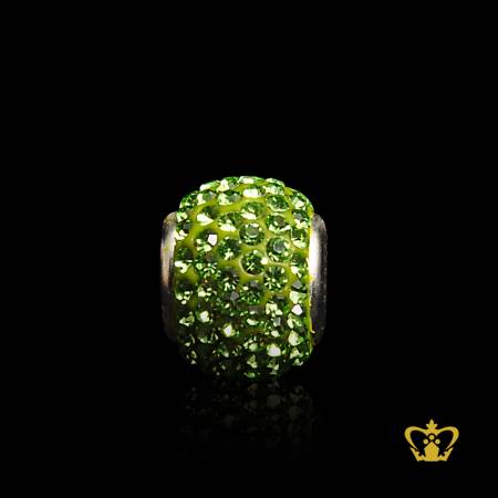 Crystal-green-bead-large-hole-for-fit-charm-bracelet-perfect-gift-for-her