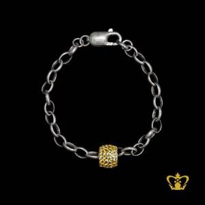 Crystal-yellow-and-silver-bead-large-hole-for-fit-charm-bracelet-perfect-gift-for-her