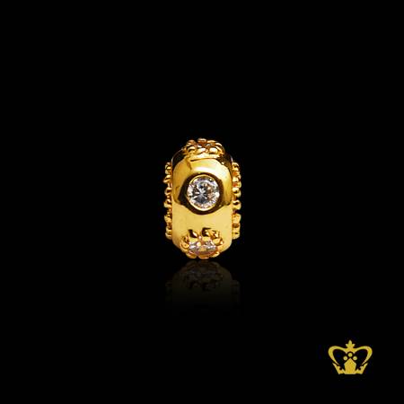 Golden-bead-large-hole-embellish-with-crystal-diamond-for-fit-charm-bracelet-perfect-gift-for-her