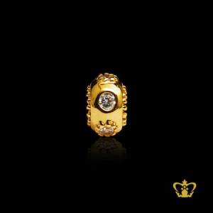 Golden-bead-large-hole-embellish-with-crystal-diamond-for-fit-charm-bracelet-perfect-gift-for-her