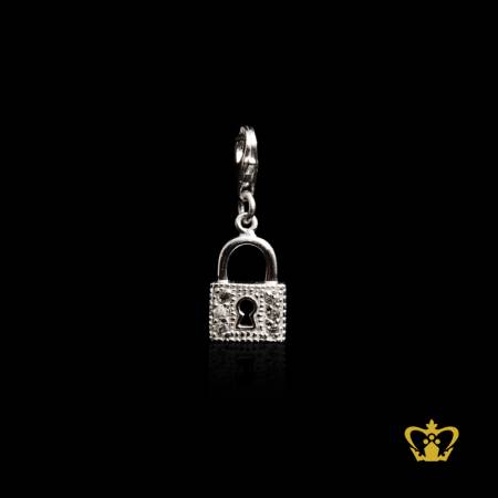 Silver-lock-charm-for-bracelets-lovely-gift-for-her