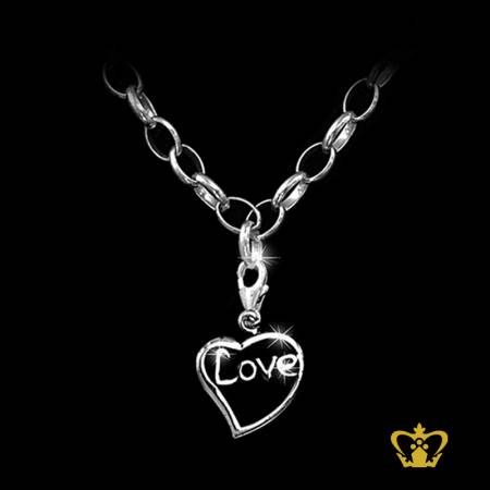 Heart-shape-Charm-loops-silver-bracelet-elegant-simple-for-her-gift-occasions-celebrations-birthday-valentines-day-anniversary