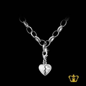 Heart-shape-Charm-loops-silver-bracelet-elegant-simple-for-her-gift-occasions-celebrations-birthday-valentines-day-anniversary