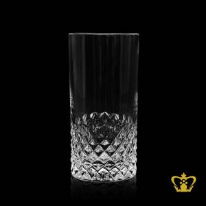 Eternal-crystal-tumbler-tall-highball-glass-with-intense-diamond-cut-pattern-rising-from-bottom-15-oz