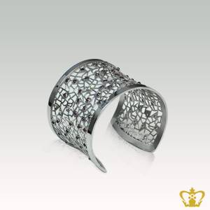 Napkin-holder-embellished-with-purple-crystal-diamond