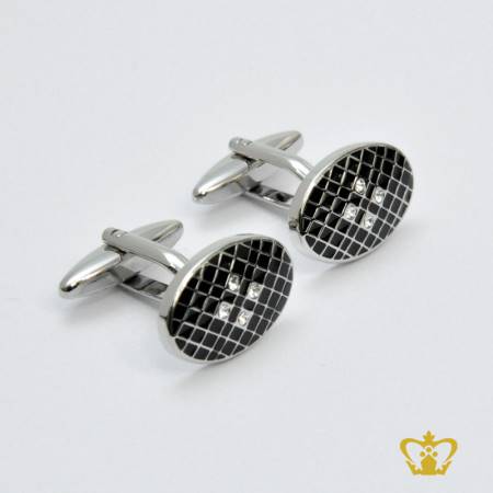 Metal-cufflink-embellished-with-crystal-diamond