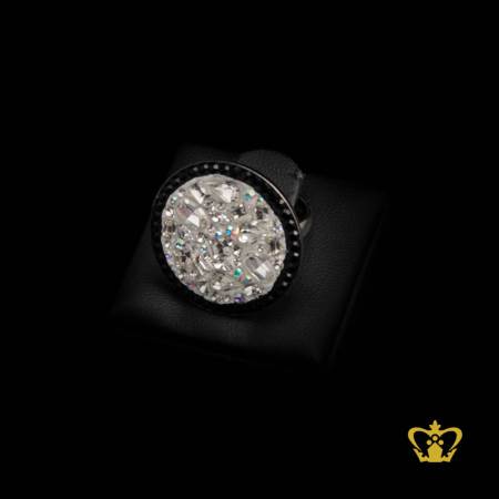Trendy-sterling-silver-ring-with-white-and-black-crystal-diamonds-stylish-gift-for-her