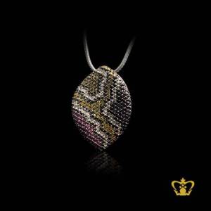 Gorgeous-oval-pendant-inlaid-with-multicolor-crystal-diamond