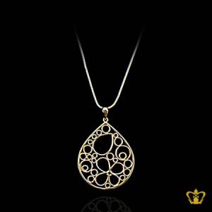 Pink-gold-plated-gorgeous-drop-pendant-lovely-gift-for-her