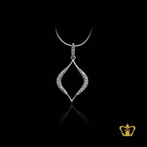 Elegant-classy-rhodium-plated-balloon-pendant-embellished-with-sparkling-crystal-diamond