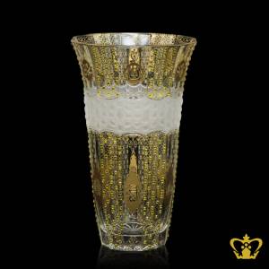 Decorative-Crystal-Vase-with-Golden-Arabic-Word-Calligraphy-Allah-The-Holy-Kaaba-Engraved-Islamic-Souvenir-Ramadan-Religious-Present-Eid-Gift