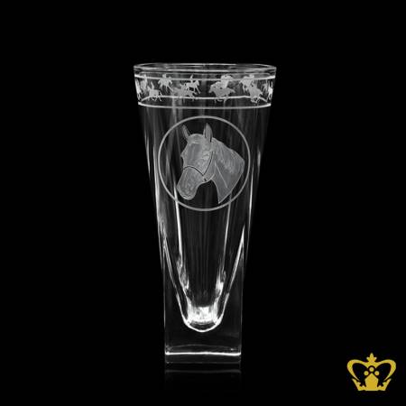 Manufactured-Crystal-Vase-Engraved-with-Horse