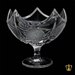 Personalized-Crystal-Golfer-Bowl-Stands-On-Crystal-Base-Customize-Text-Engraving-Logo