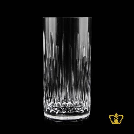 Classic-design-straight-line-hand-carved-modish-crystal-highball-glass