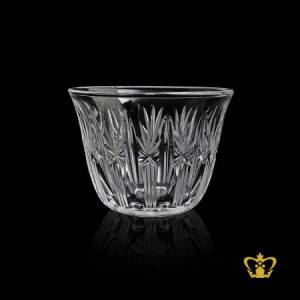 Qahwah-Arabic-coffee-crystal-cawa-cup-with-stylish-leaf-cut-carved-pattern