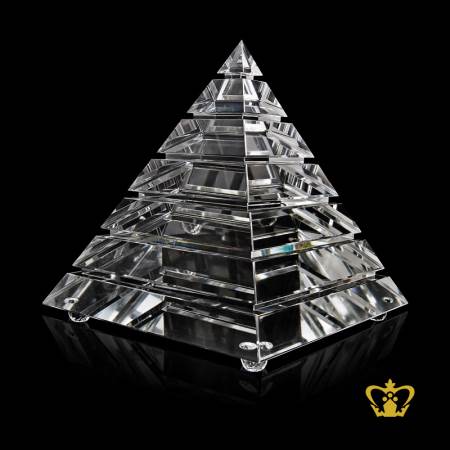 Pyramid-Trophy-Crystal-Customized-Logo-Text-11-50-Inch-x-10-Inch-